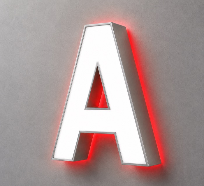 Front-and-Back-Lit Channel Letters